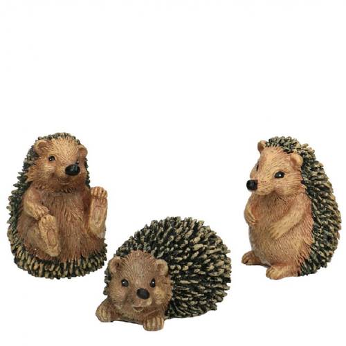 Deko Igel braun mix 12cm 