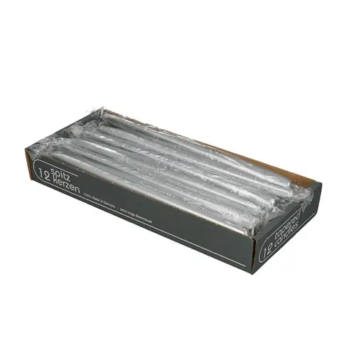 Tischkerze silber D2.3x25cm