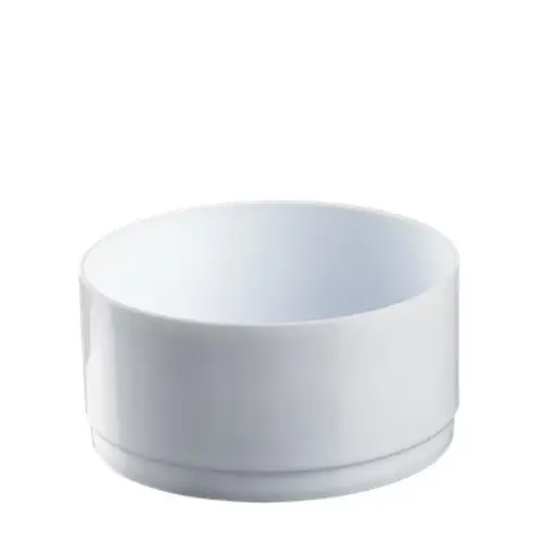 Kunststoff Schale weiss D10cm H05.5cm 