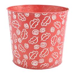 Zink Übertopf Maud rot D23cm H20.5cm