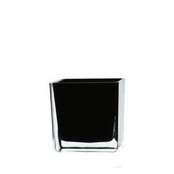 Glas Akkubak schwarz D08cm H08cm