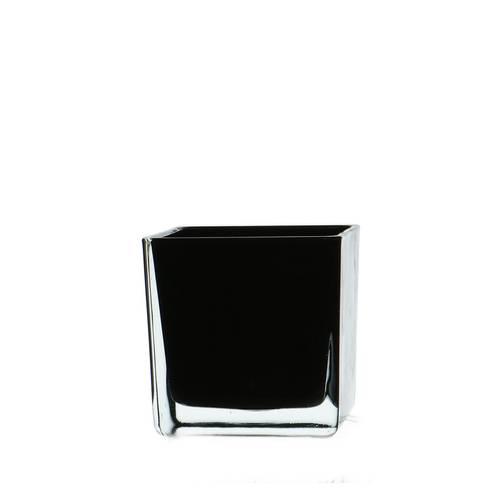 Glas Akkubak schwarz D08cm H08cm