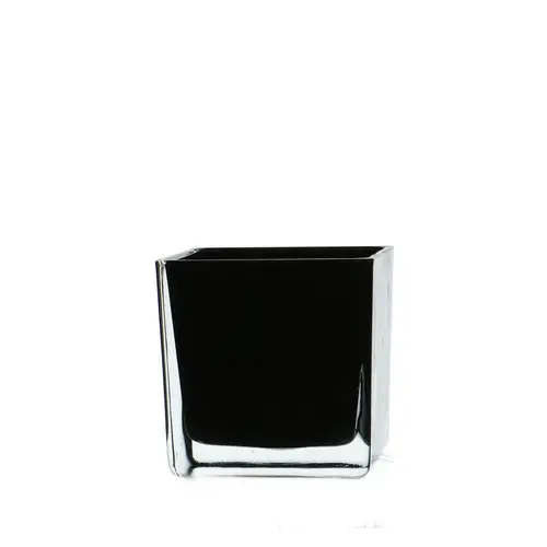 Glas Akkubak schwarz D08cm H08cm
