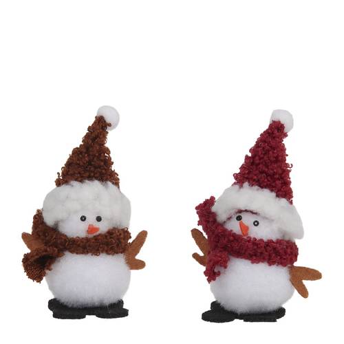 Schneemann mix D05.5cm H09.5cm