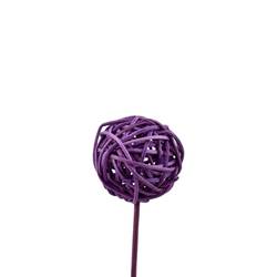 Bruceball auf Stab lila L50cm D05cm