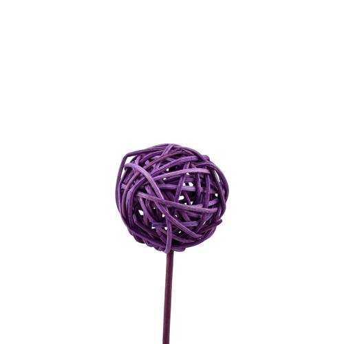 Bruceball auf Stab lila L50cm D05cm