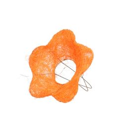 Strausshalter Sisal Blume orange D15cm