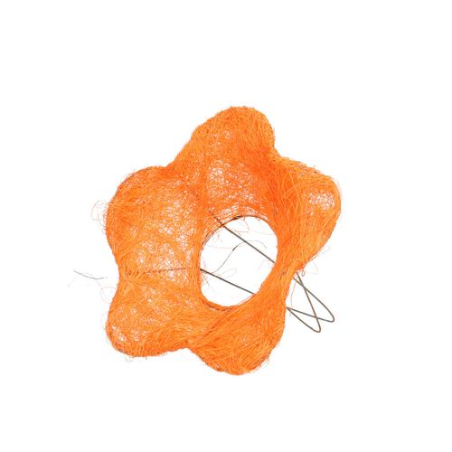 Strausshalter Sisal Blume orange D15cm