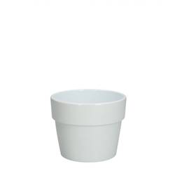Keramik Übertopf Calima weiss D10cm H08cm  