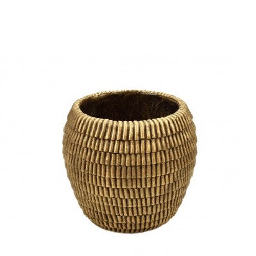 Keramik Roof gold D15.5cm H14.5cm