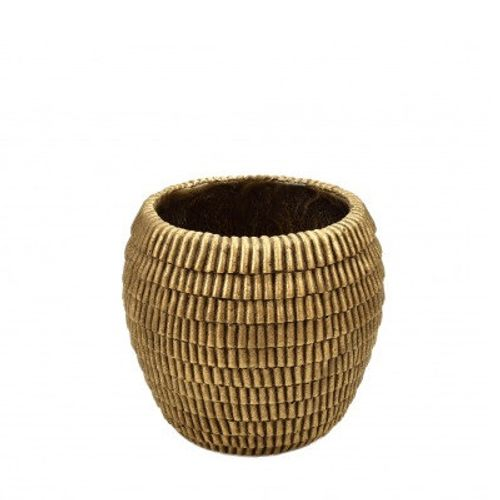 Keramik Roof gold D15.5cm H14.5cm