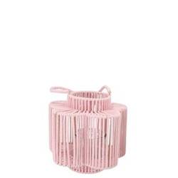 Laterne Cruz Blume rosa 10x18x20cm
