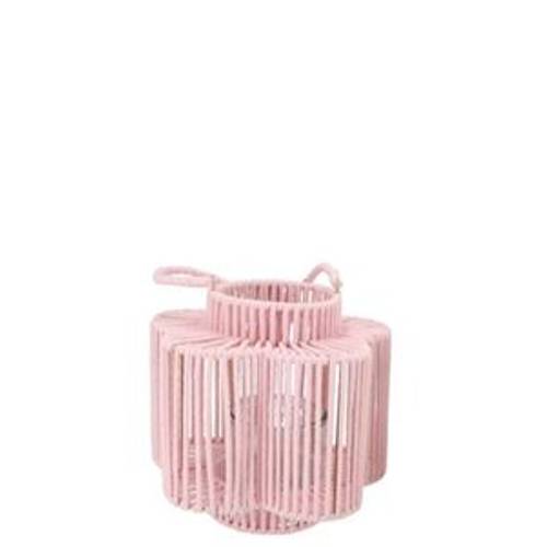 Laterne Cruz Blume rosa 10x18x20cm