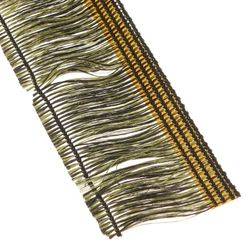 fadenfransen grün/schwarz selbstklebend 25m