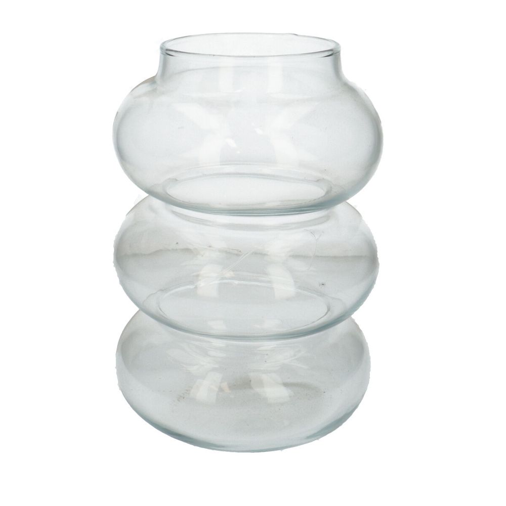 Glas Vase Rings d21cm h35cm
