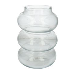 Glas Vase Rings d21cm h35cm