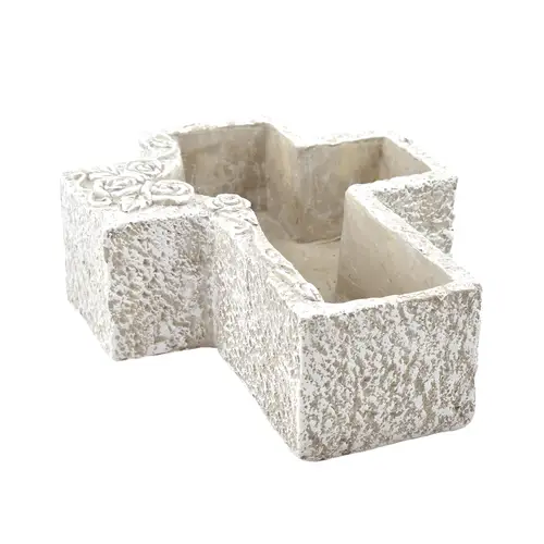 Beton Übertopf Kreuz 26x21x09cm