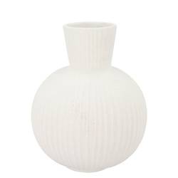 Keramik Vase Jill Structure weiss 22x22x28cm