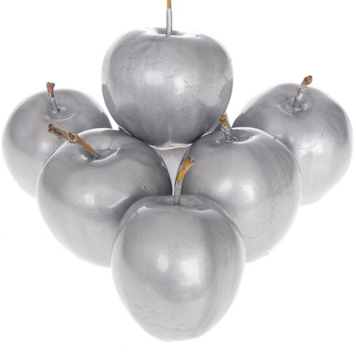 Apfel silber Wachs D5cm