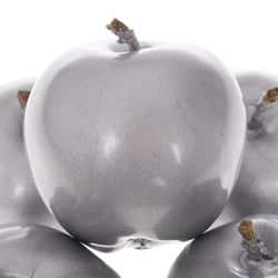 Apfel silber Wachs D5cm