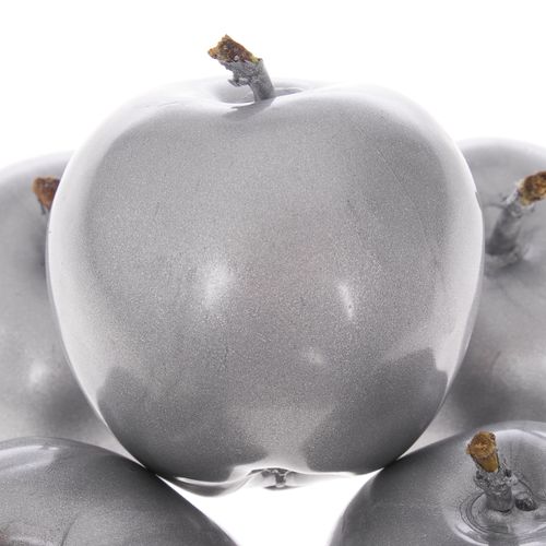 Apfel silber Wachs D5cm
