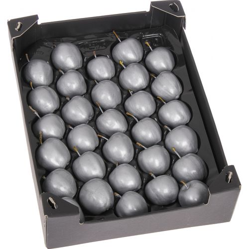Apfel silber Wachs D5cm