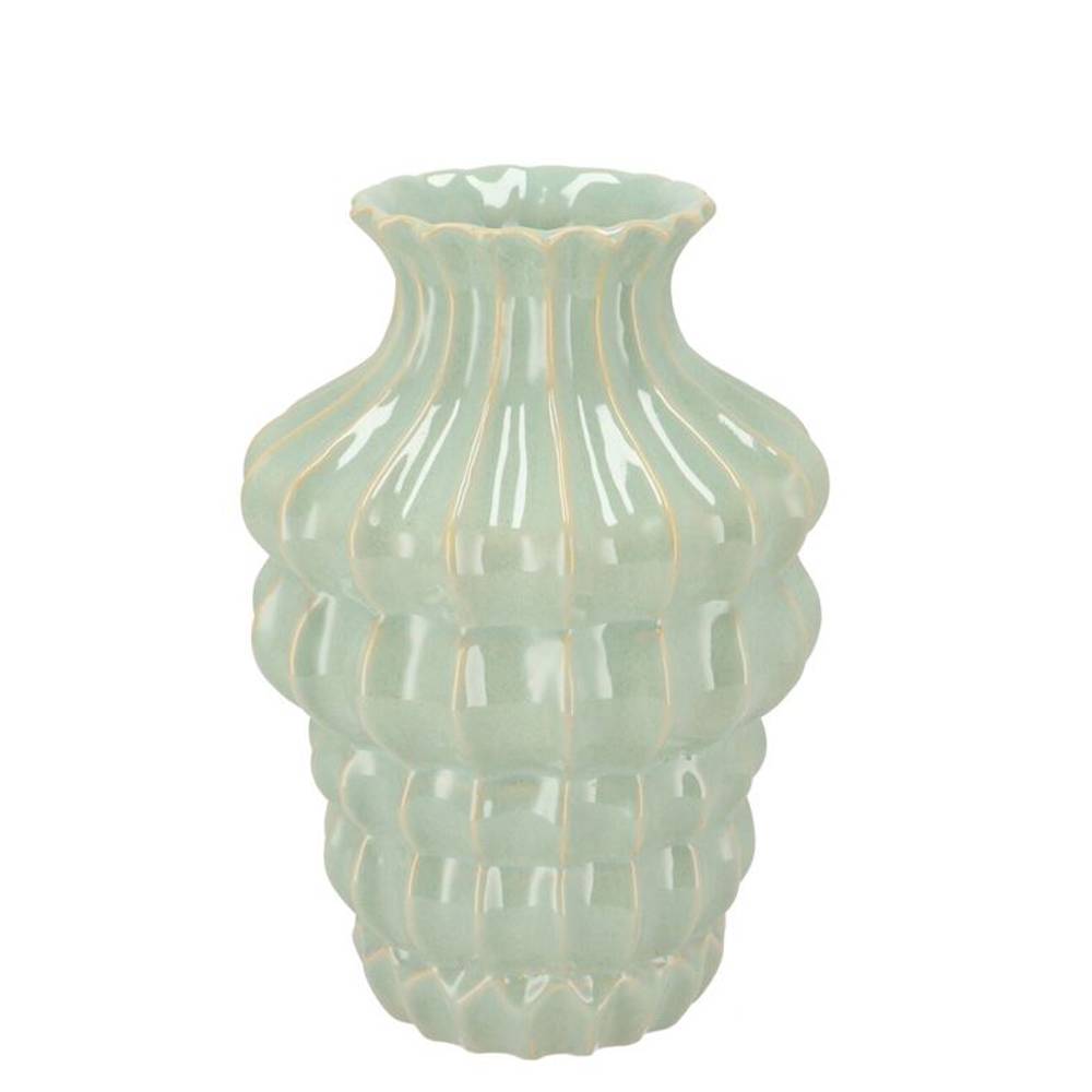 Keramik Vase Dunja grün 16x16x20cm