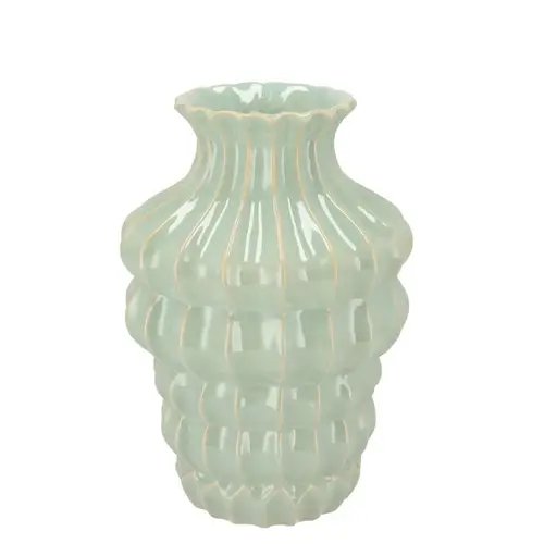 Keramik Vase Dunja grün 16x16x20cm