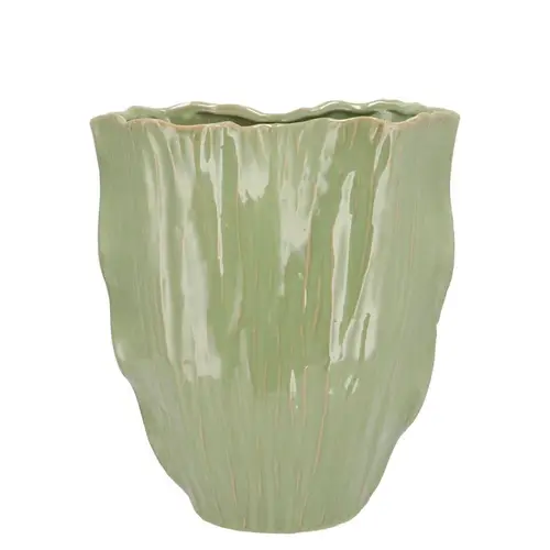 Keramik Vase Lima grün 24x13x26cm