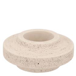 Beton Kerzenständer weiss 15x15x06cm