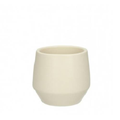 Keramik Übertopf Charly creme D08.5cm H08cm 