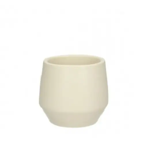 Keramik Übertopf Charly creme D08.5cm H08cm 