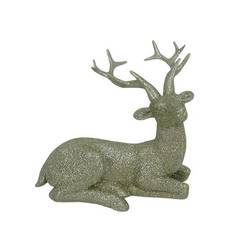 Hirsch Norrin liegend gold 12x11x10cm