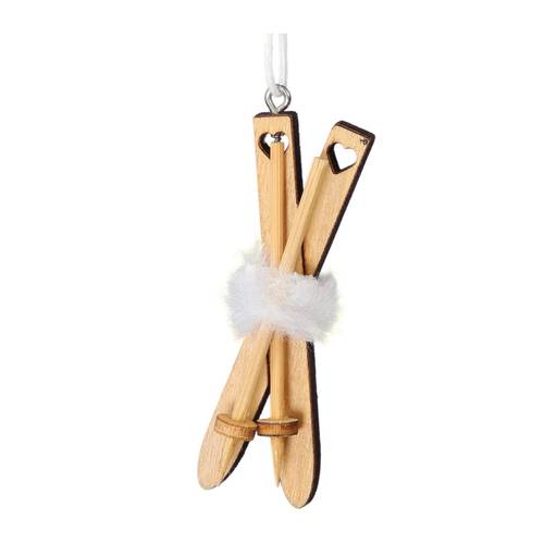 Hänger Ski braun 07cm