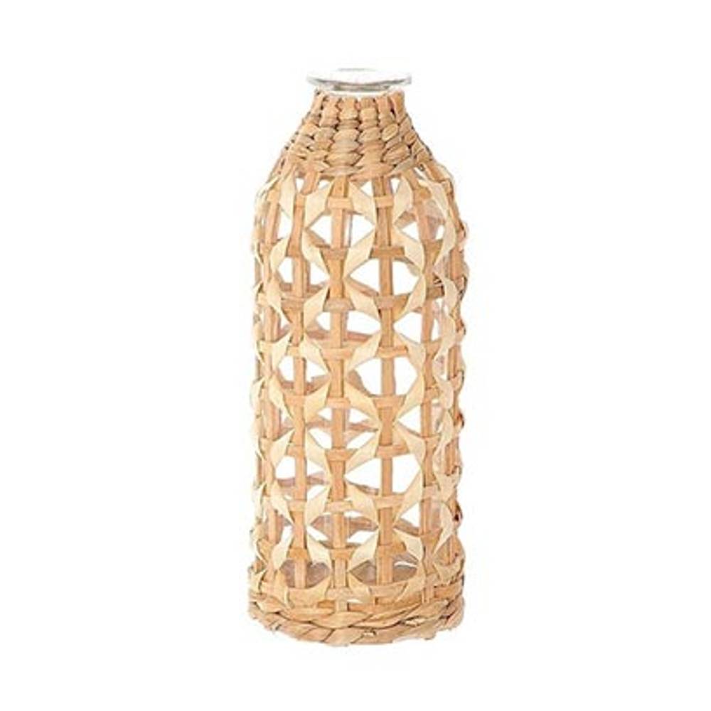 Glas Vase Wadai natur D10cm H26cm