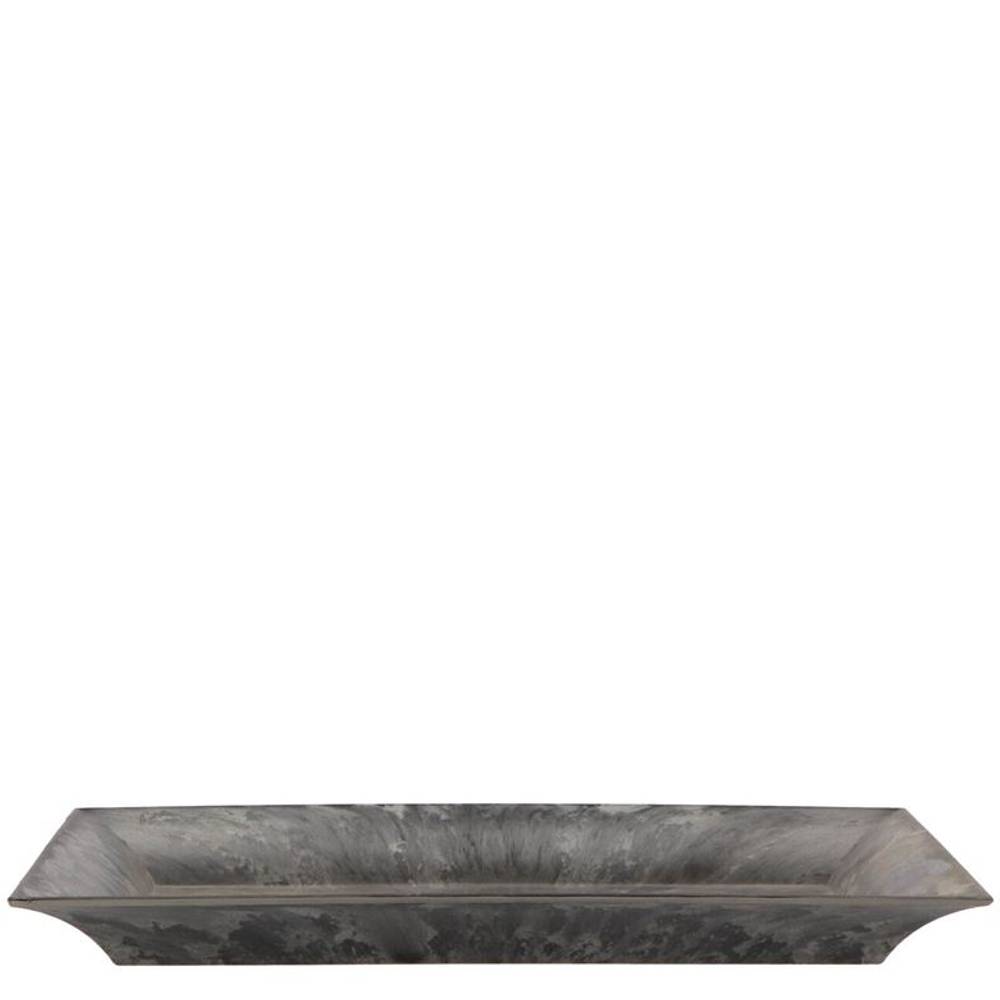 Melamine Schale rechteck grau 28x18x03cm