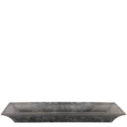 Melamine Schale rechteck grau 28x18x03cm