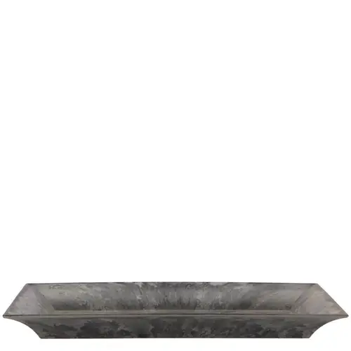 Melamine Schale rechteck grau 28x18x03cm