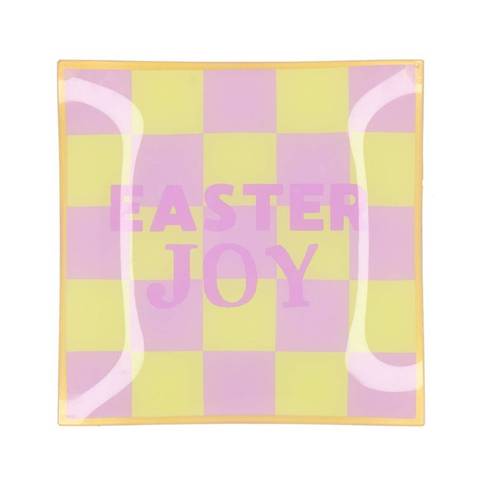 Teller Viereck Easter Joy 18x18x02cm