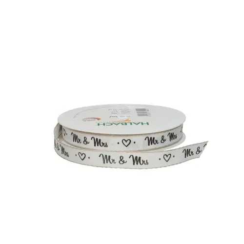 Band Mr & Mrs weiss 15mm 20m