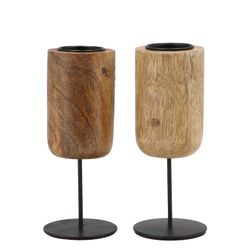 Kerzenständer Mango braun mix D07cm H18cm