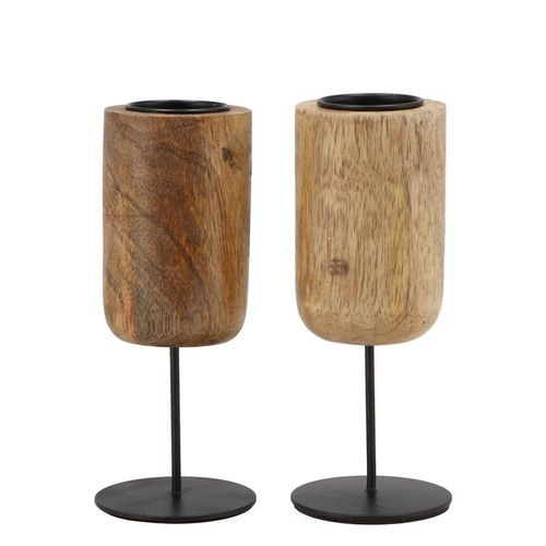 Kerzenständer Mango braun mix D07cm H18cm