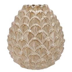 Keramik Vase Mika Pinecone sand D34cm H37cm