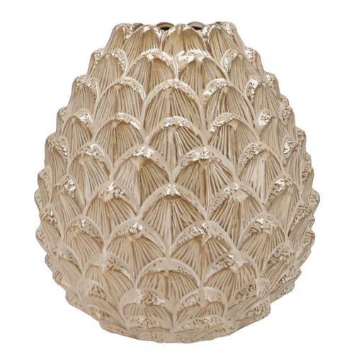 Keramik Vase Mika Pinecone sand D34cm H37cm