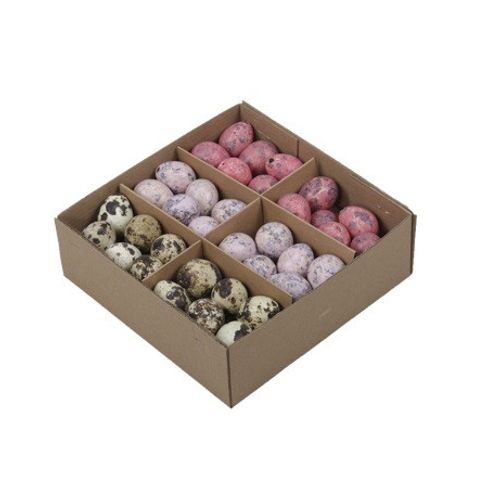 Wachtelei rosa mix D02cm H03cm x72