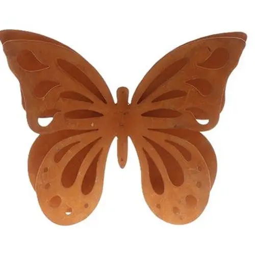 Wandaufhänger Schmetterling rostig D50cm