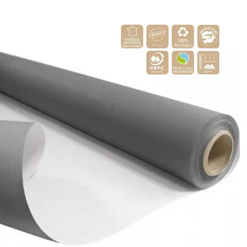 Papier Rolle 80cm weiss/grau 60gr 40m