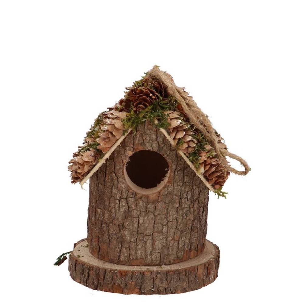 Vogelhaus Festive Kiefernmoos 10x10x12cm