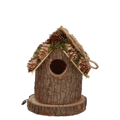 Vogelhaus Festive Kiefernmoos 10x10x12cm