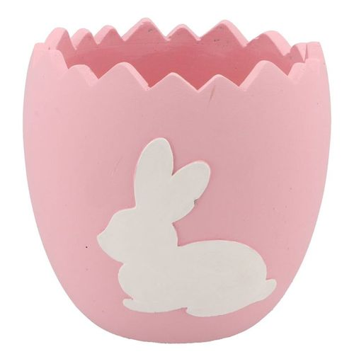 Kaninchen Übertopf rosa 17,5x17,5x17cm